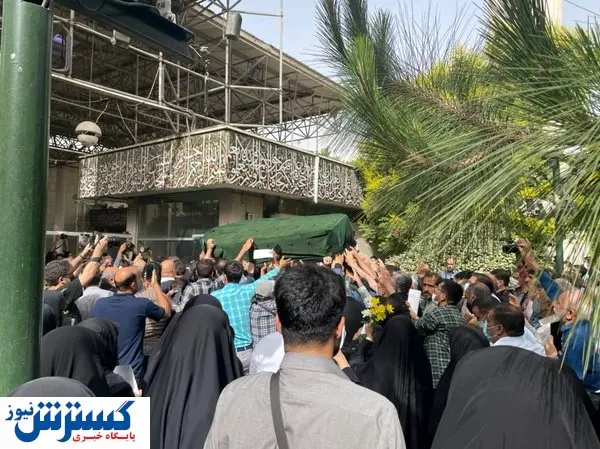 تشییع جنازه آیت الله فاطمی نیا در دانشگاه تهران + عکس
