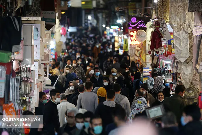 تصاویر/ بازار بزرگ تهران و استقبال پرشور از کرونای انگلیسی  