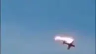 برخورد دو هواپیمای نظامی در آسمان + فیلم