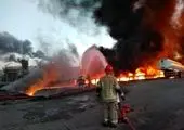 مهار آتش سوزی در پالایشگاه آبادان