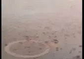 طوفان شن در مسیر زابل - زاهدان+ فیلم