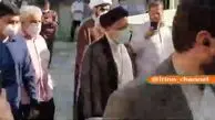 ورود رییسی به حوزه رای‌گیری مسجد جامع شهرری/ فیلم