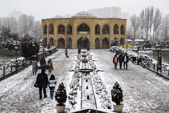 تصاویر/ نخستین برف پاییزی در تبریز