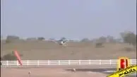 فیلمی از تصادف عجیب هواپیما و خودرو!