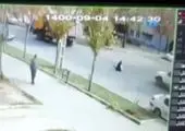 فیلم تصادف شدید ماشین پلیس تهران با تریلی