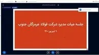 برگزاری جلسات هیئت مدیره فولاد هرمزگان به صورت مجازی