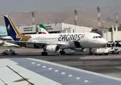 فیلم هیجانی از لحظه فرود هواپیما در فرودگاه مهرآباد