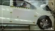 تست تصادف خودروی جدید سایپا + فیلم