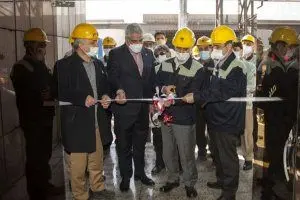 کارگاه تولید آهن اسفنجی ذوب آهن اصفهان راه اندازی شد