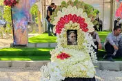 حضور نواده کمال‌الملک در مراسم وداع با استاد فرشچیان + عکس