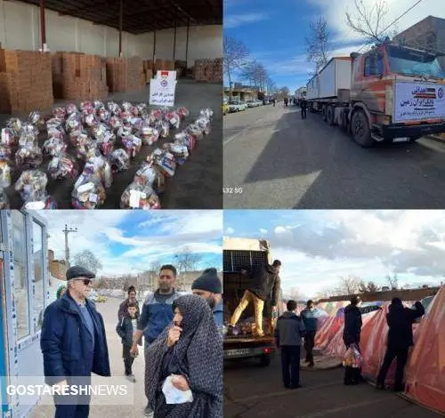 اهدای کانکس های بانک ایران زمین به هموطنان زلزله زده خوی