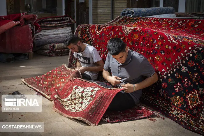 تصاویر/ رفوگری در بازار فرش تهران 