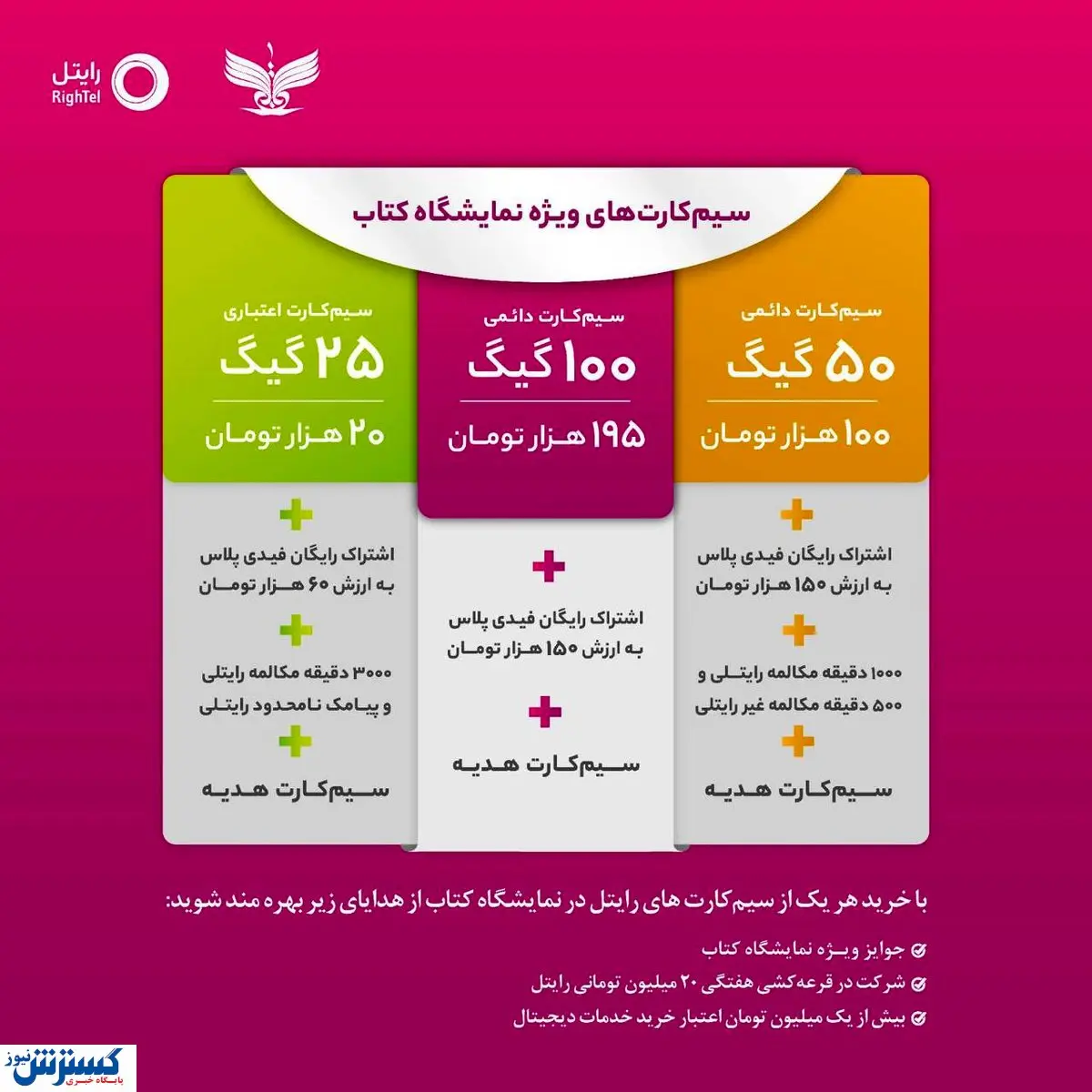 ارائه خدمات رایتل در سی و چهارمین نمایشگاه بینالمللی کتاب