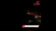 آتش سوزی وسیع در پارک ملی بمو شیراز / فیلم