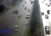 فیلم لحظه تصادف دلخراش در جاده