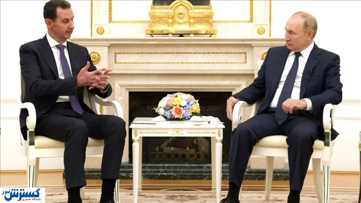 بشار اسد پشت پوتین درآمد!