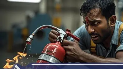 یک سال بی‌توجهی، یک عمر پشیمانی؛ شارژ کپسول آتش‌نشانی را جدی بگیرید