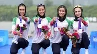 دختران روئینگ ایران نقره‌ای گرفتند