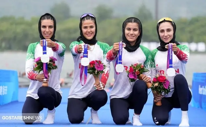 دختران روئینگ ایران نقره‌ای گرفتند
