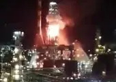 آتش‌سوزی مهیب در کارخانه الکل قم