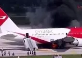 درگیری شدید مسافران هواپیما در آسمان! + فیلم
