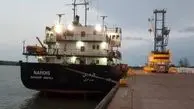 بارگیری اولین کشتی ناوگان کشتیرانی خزر در بندر فریدونکنار