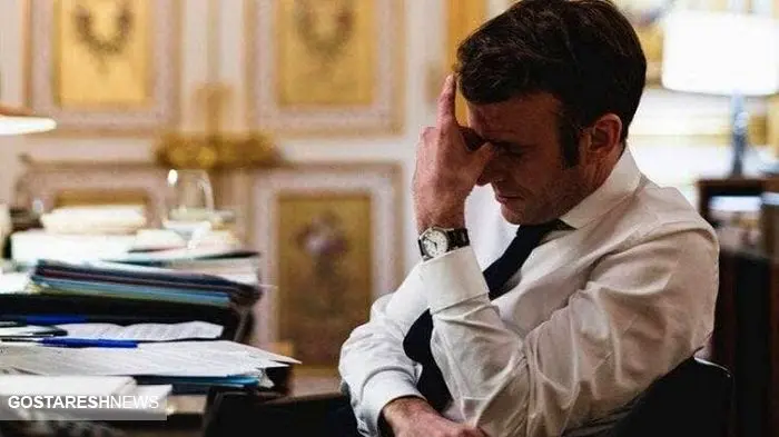 ناراحتی شدید رئیس جمهوری فرانسه پس از گفتگو با پوتین + عکس