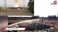 انفجار مهیب در خط انتقال گاز شرکت مارون + فیلم