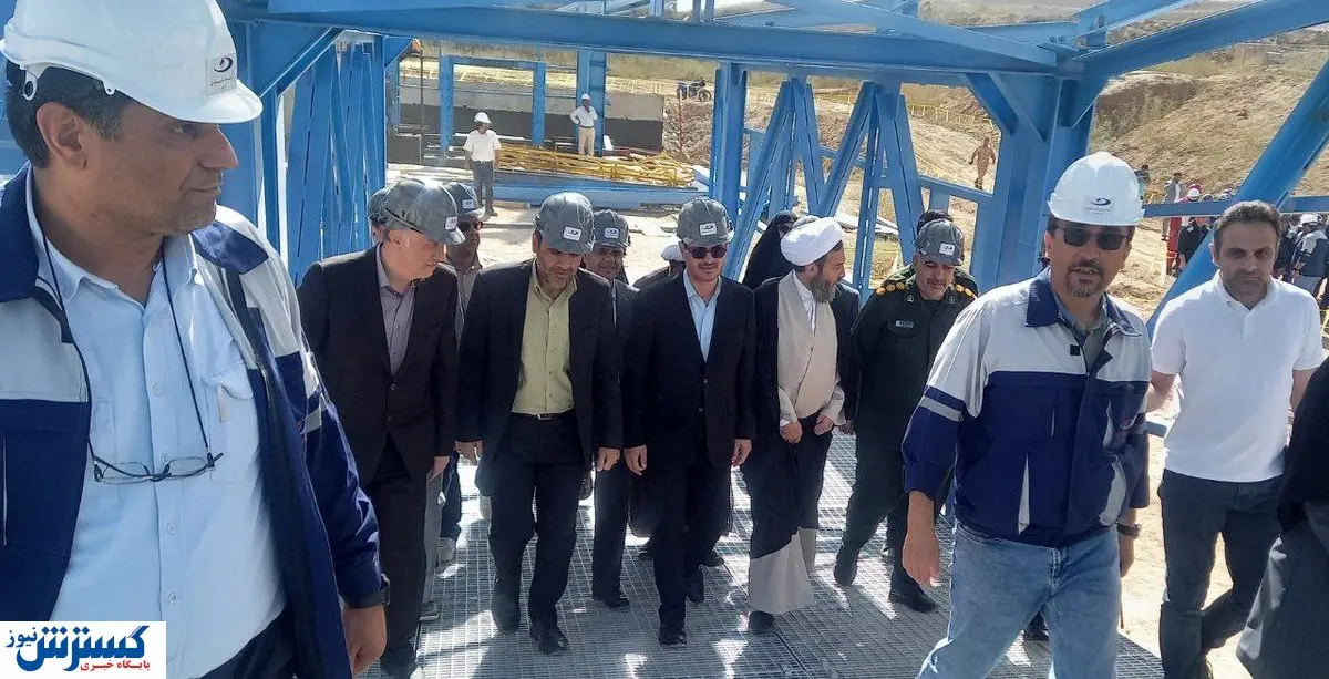 بازدید استاندار و رییس سازمان صمت کردستان از کارخانه گندلهسازی کردستان شرکت صبا امید غرب خاورمیانه