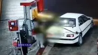 حمله به کارگر پمپ بنزین با چاقو + فیلم