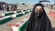 ورود پیکر ۷۲ شهید تازه تفحص شده دفاع مقدس به کشور + فیلم