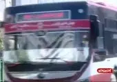 آتش زدن خودروی لاکچری در بوشهر توسط ۲ موتورسوار + فیلم
