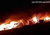 منظره وحشتناک خودروهای سوخته در غرب تهران