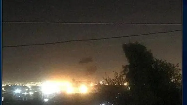 انفجارهای رگباری در فرودگاه بین المللی اربیل