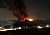 تصاویر / آتش‌ گرفتن پژو ۴۰۵ در خیابان پیروزی تهران