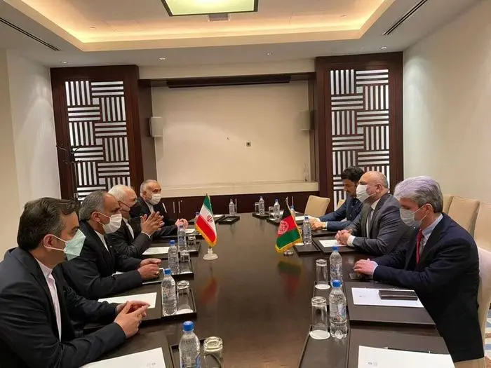 دیدار وزیر خارجه ایران  با همتای افغان خود