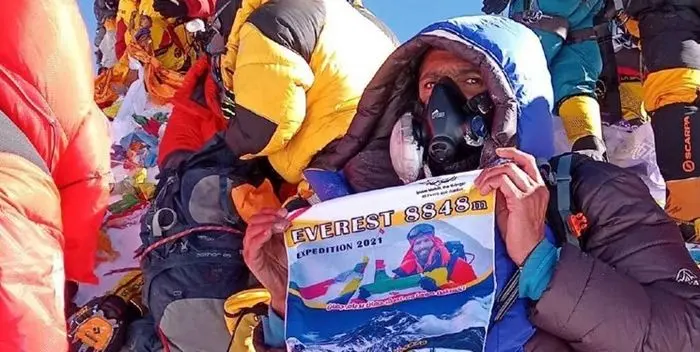 فاتح ایرانی قله اورست کرونا گرفت
