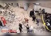 ۱۰ کشته در پی ریزش ساختمان پنج‌طبقه + فیلم