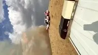 آتش سوزی در ارتفاعات مرند + فیلم