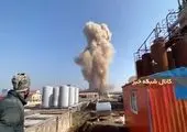 رود نفت و ادامه آتش سوزی در شهر سرخون! + فیلم