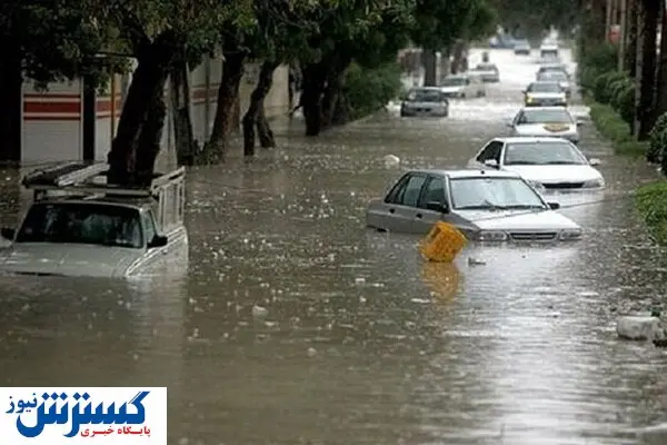 جاری شدن وحشتناک سیل در خیابان!+ فیلم
