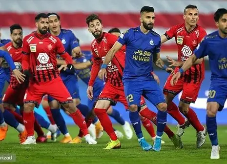 گرم کردن جالب پیشکسوتان استقلال و پرسپولیس