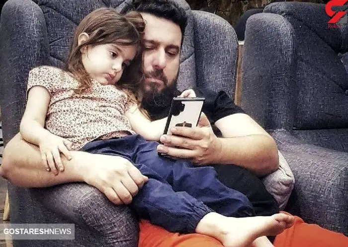دلبری دختر زیبای محسن کیایی برای پدرش | عکس قاب گوشی بامزه محسن کیایی