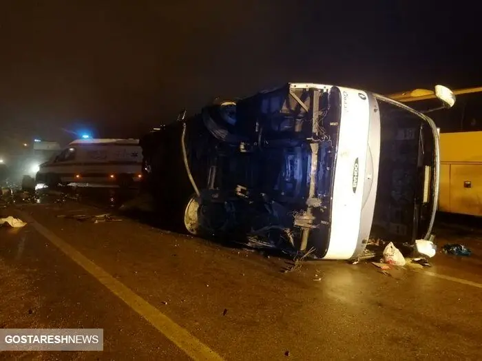 واژگونی مرگبار اتوبوس در جاده شوش به اهواز | تلفات حادثه چقدر بود؟