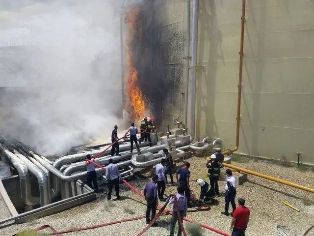 توضیح روابط عمومی پویا انرژی درباره آتش سوزی نیروگاه سمنان