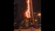آتش‌ سوزی وحشتناک در برج ۳۵ طبقه دبی+ فیلم