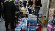 تصاویر/ بازار  کف خیابانی لوازم تحریر در یک روز تعطیل